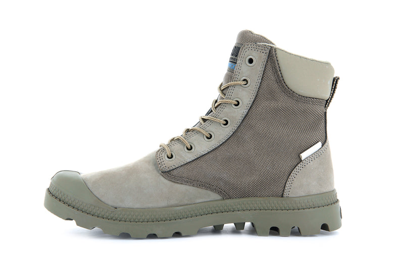 Olive Palladium Pampa Sc Wpn U-S Women's Boots | USA  2960143-PS