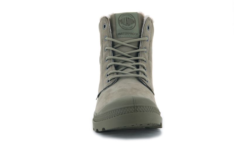 Olive Palladium Pampa Sport Cuff Wps Women's Boots | USA  4079583-UE