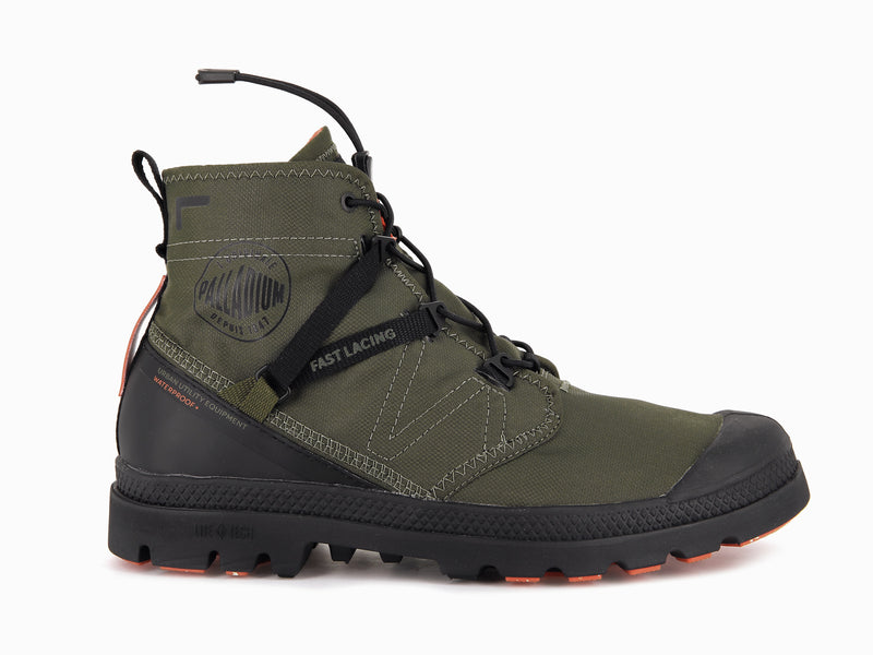 Olive Palladium Pampa Travel Lite+ Waterproof Men\'s Boots | USA  0146897-EO