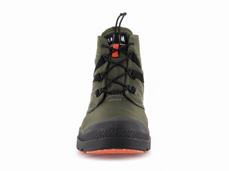 Olive Palladium Pampa Travel Lite+ Waterproof Men's High Tops | USA  8961074-MX