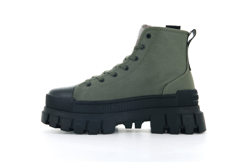 Olive Palladium Revolt Hi Tx Women's Boots | USA  1834265-RI