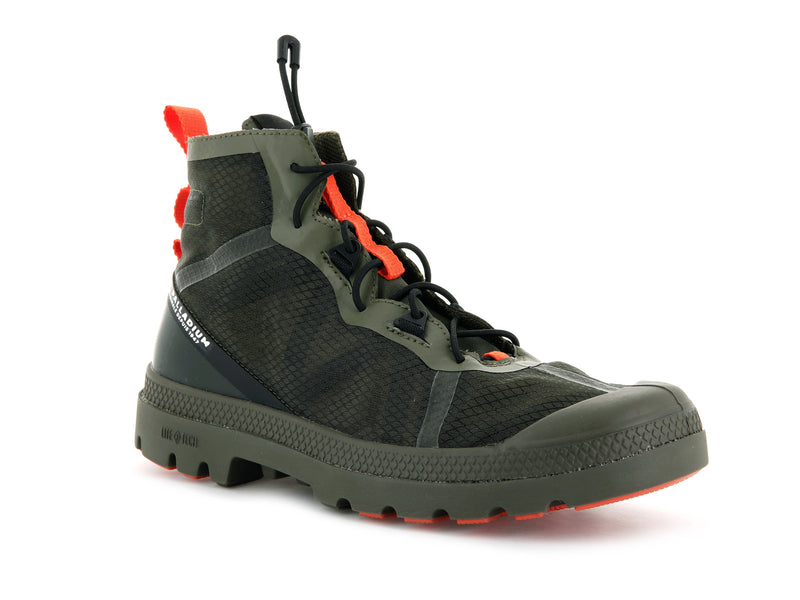 Olive Palladium Travel Lite+ Adventure Kids' Boots | USA  9034872-MN