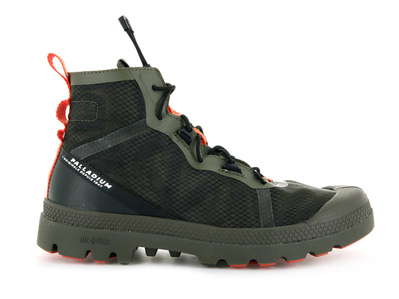 Olive Palladium Travel Lite+ Adventure Men\'s Boots | USA  0746358-WP