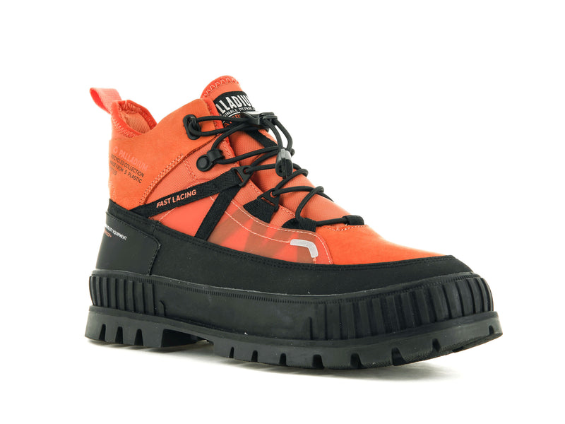 Orange Palladium Pallashock Travel Wp+ Kids' Boots | USA  6538074-VM