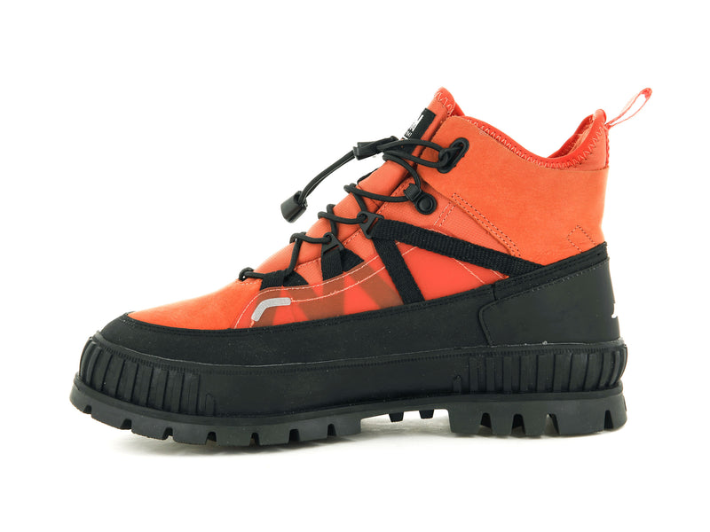 Orange Palladium Pallashock Travel Wp+ Kids' Boots | USA  6538074-VM