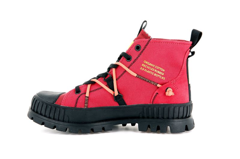 Red Palladium Pallashock Re-Craft Kids' Boots | USA  6850931-FH