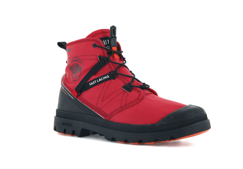 Red Palladium Pampa Travel Lite+ Waterproof Women's High Tops | USA  3612750-EF