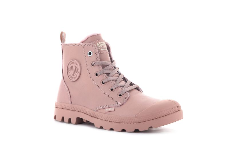 Rose Palladium Pampa Hi Zip Leather S Women's Boots | USA  7634015-RY