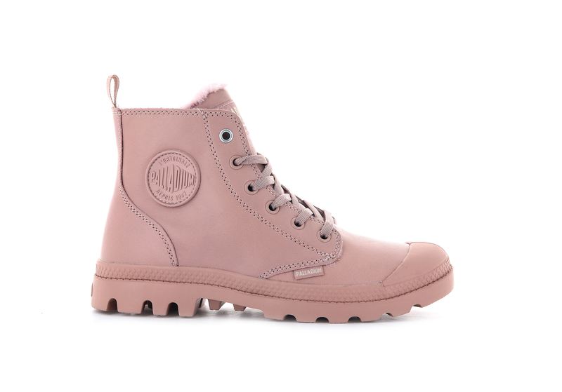 Rose Palladium Pampa Hi Zip Leather S Women\'s Boots | USA  7634015-RY