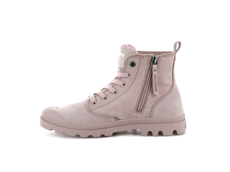 Rose Palladium Pampa Hi Zip Nubuck Women's High Tops | USA  4395802-TV