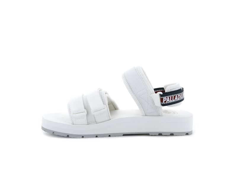 White Palladium Outdoorsy Men's Sandals | USA  2018546-HP