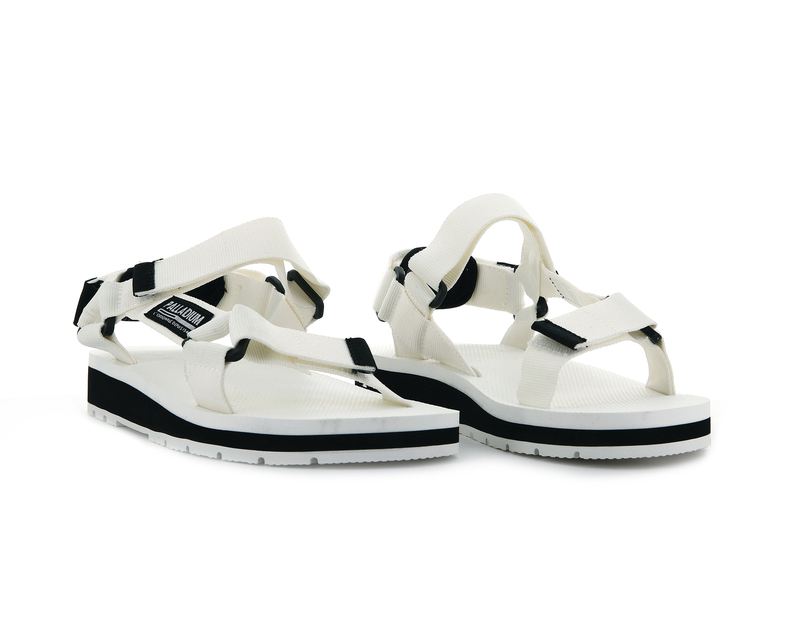 White Palladium Outdoorsy Urbanity Kids' Sandals | USA  5017296-NO