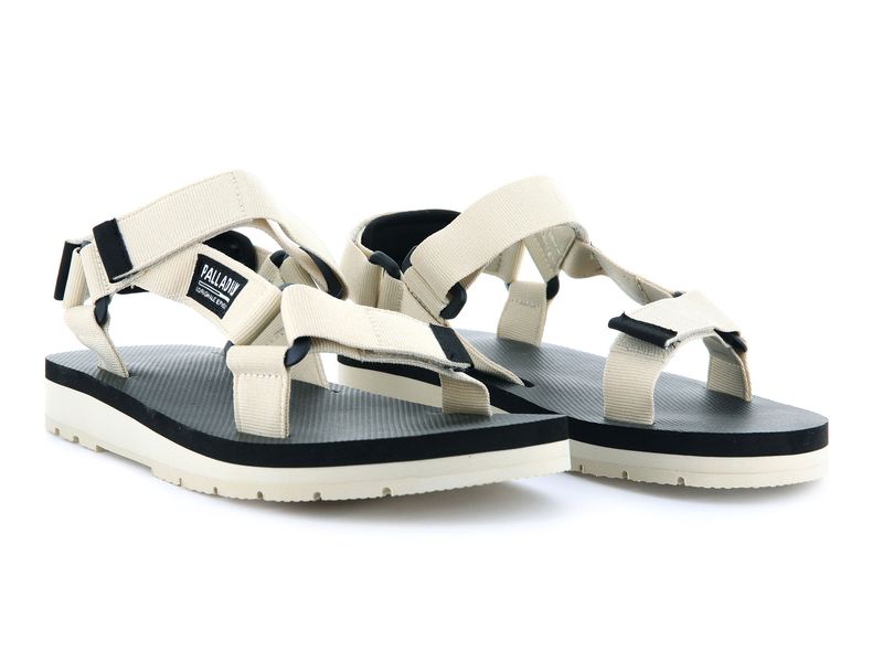 White Palladium Outdoorsy Urbanity Men's Sandals | USA  9521067-JC