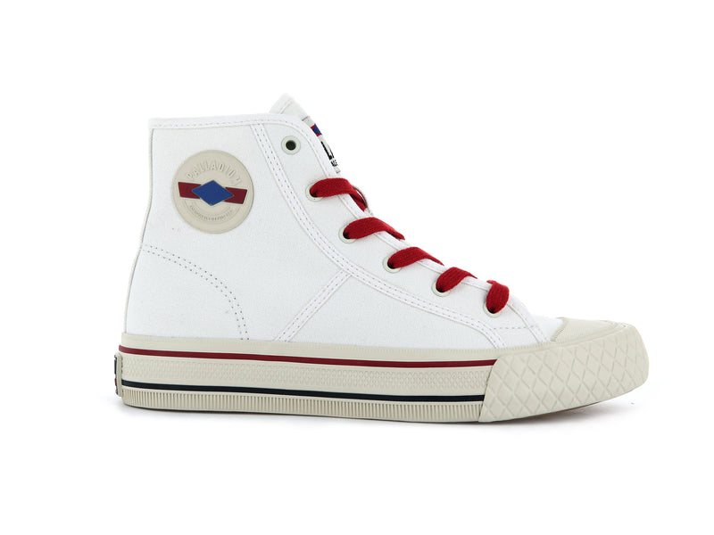 White Palladium Palla Louvel Kids\' High Tops | USA  4507391-UK