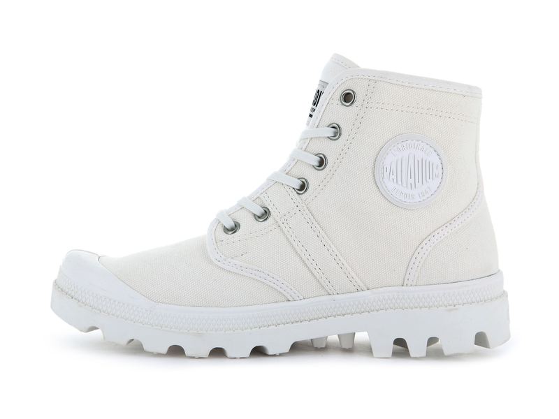 White Palladium Pallabrousse Men's Boots | USA  8345691-JP