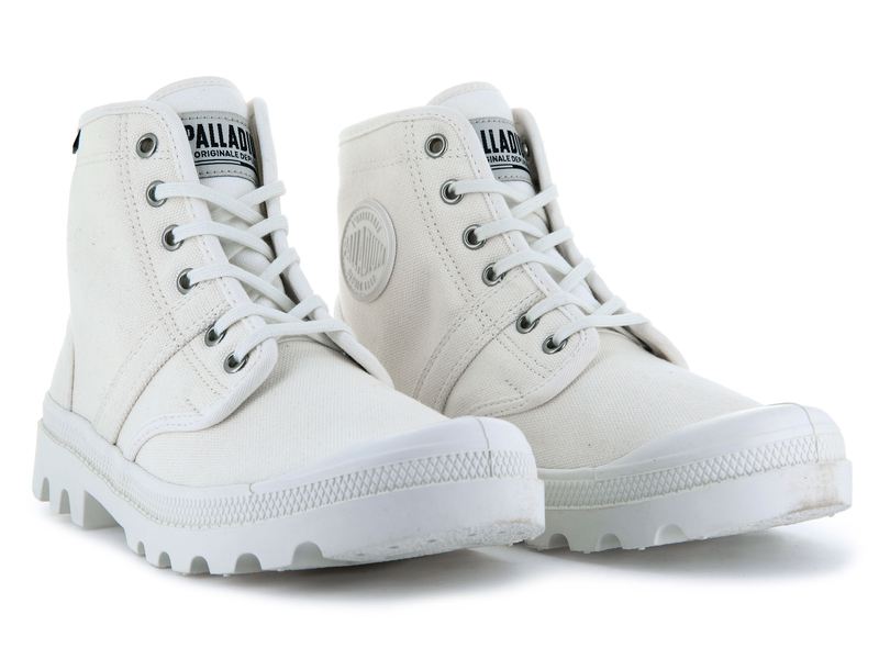 White Palladium Pallabrousse Men's High Tops | USA  4798536-MH