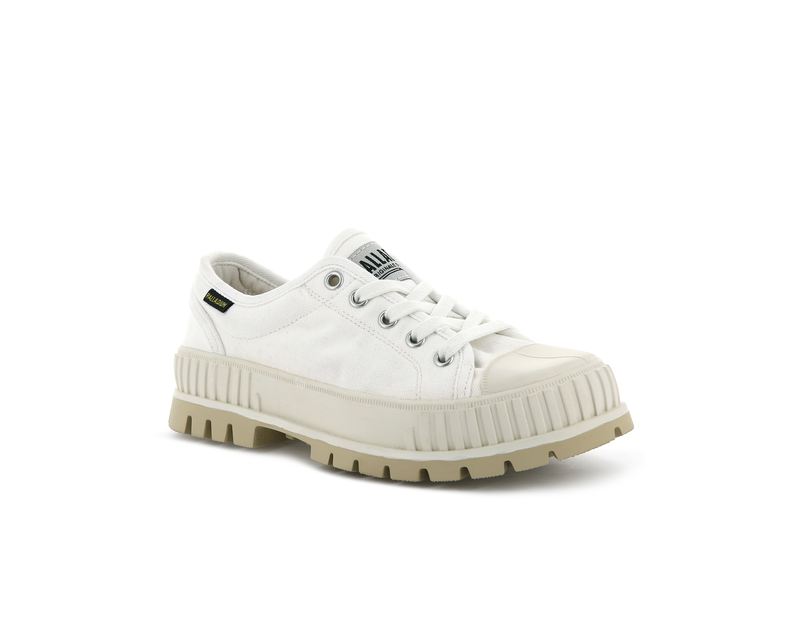 White Palladium Pallashock Og Women's Low Tops | USA  5049813-SU