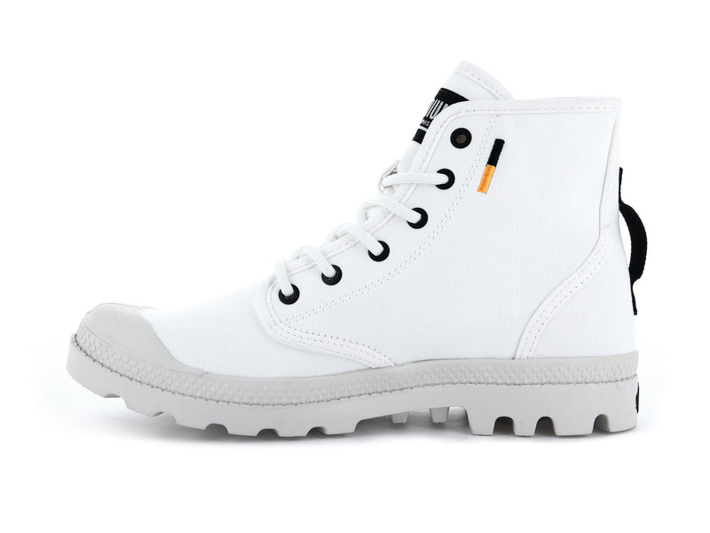 White Palladium Pampa Hi Htg Supply Kids' Boots | USA  0942576-TM