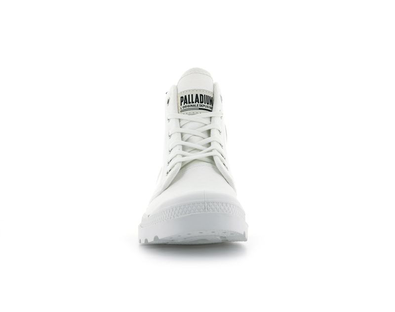 White Palladium Pampa Hi Originale Kids' Boots | USA  9236701-IW