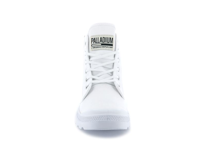 White Palladium Pampa Hi Originale Kids' Boots | USA  9746852-LT