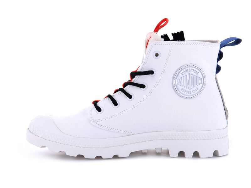 White Palladium Pampa Hi Ticket To Earth Men's High Tops | USA  2798143-IW