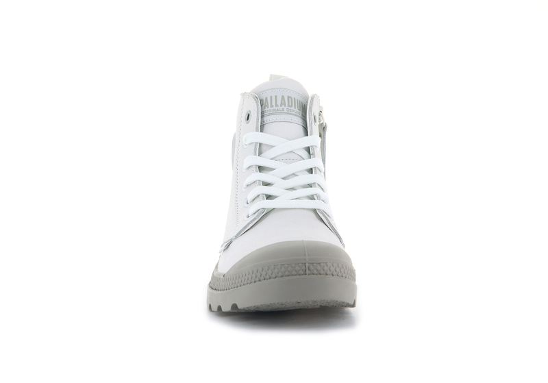 White Palladium Pampa Hi Zip Sl Women's High Tops | USA  5321476-HE