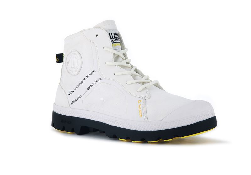 White Palladium Pampa Lite+ Rc Wp+ 2 Kids' Boots | USA  0179438-HR