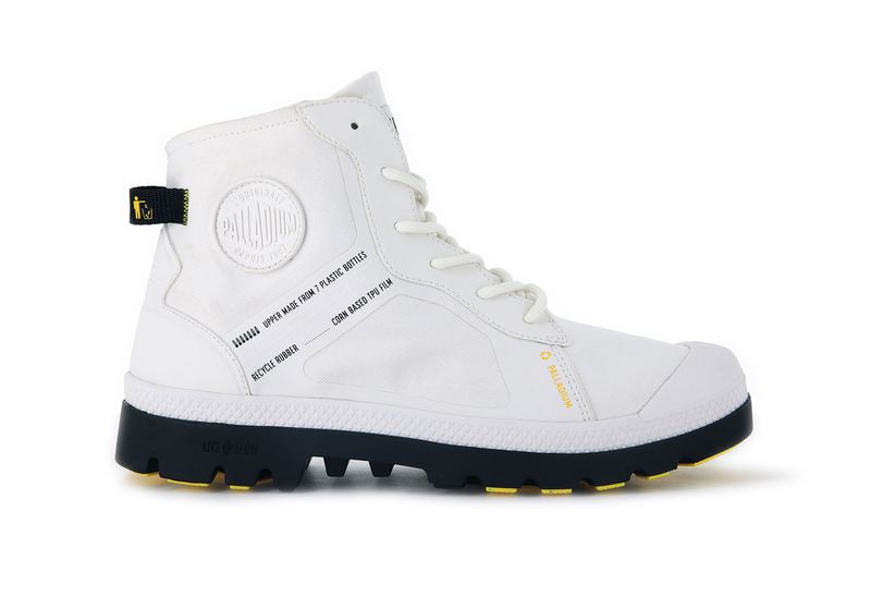 White Palladium Pampa Lite+ Rc Wp+ 2 Kids\' Boots | USA  0179438-HR