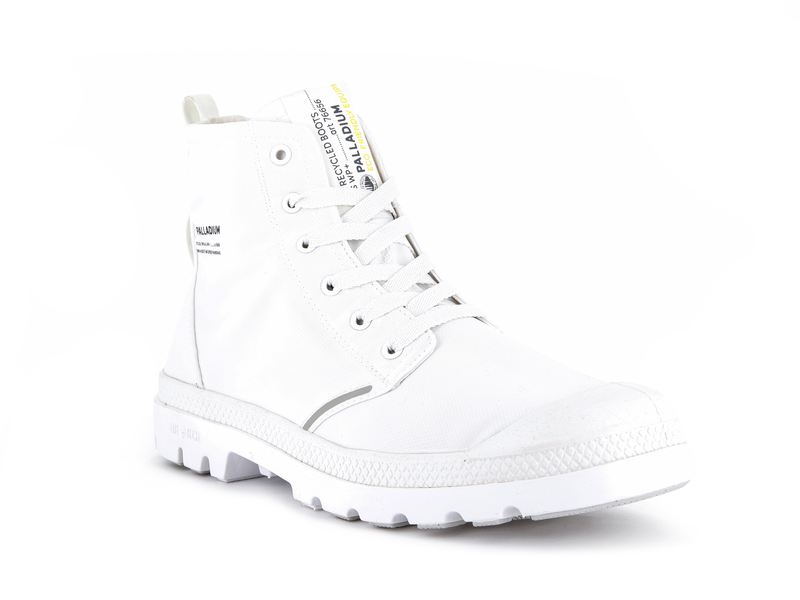 White Palladium Pampa Lite+ Recycle Wp+ Men's Boots | USA  2548310-LN