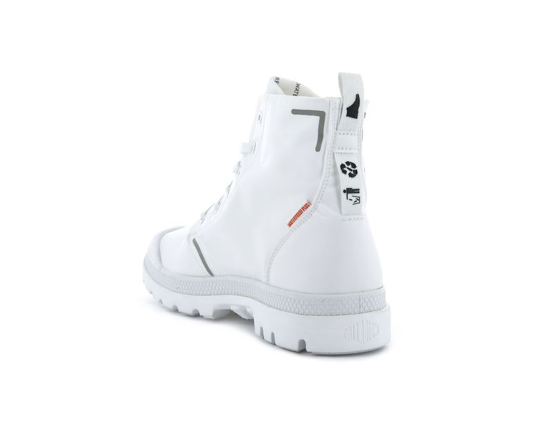 White Palladium Pampa Lite+ Recycle Wp+ Men's Boots | USA  2548310-LN