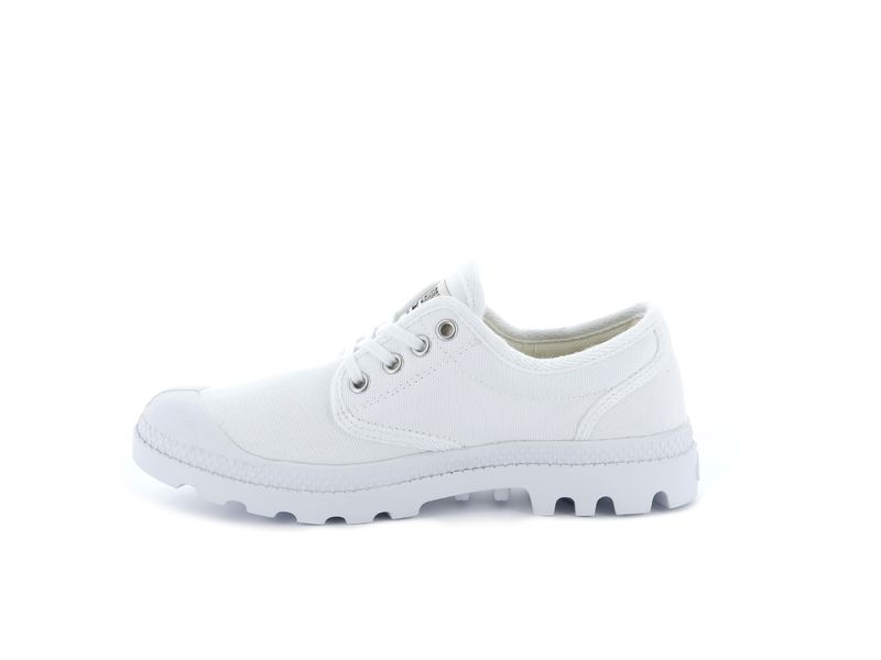 White Palladium Pampa Oxford Originale Kids' Low Tops | USA  1036528-OM