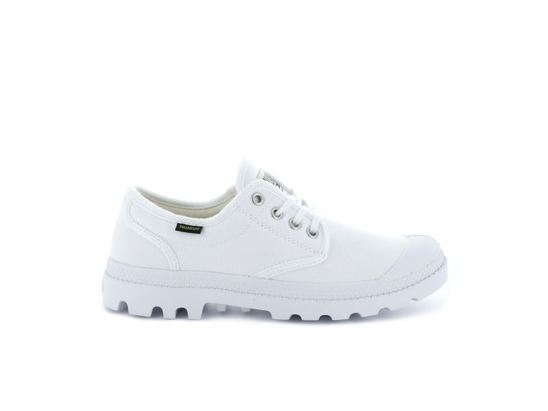 White Palladium Pampa Oxford Originale Men\'s Low Tops | USA  3490781-BP