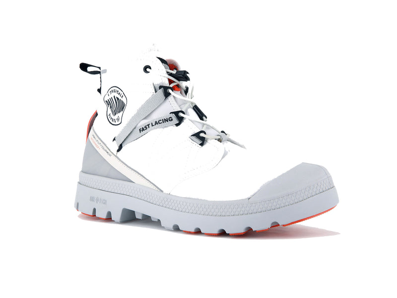 White Palladium Pampa Travel Lite+ Waterproof Men's High Tops | USA  3416289-WF