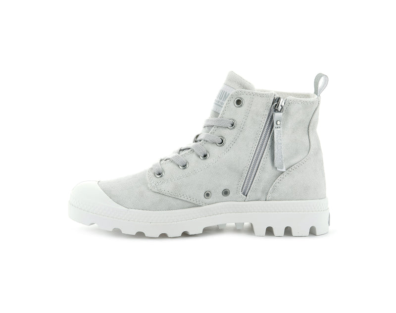 White Palladium Pampa Zip Desertwash Women's High Tops | USA  0253194-DB