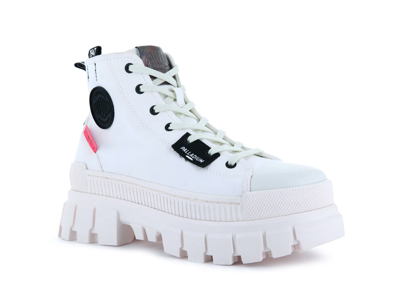 White Palladium Revolt Hi Tx Women's High Tops | USA  3478192-CO