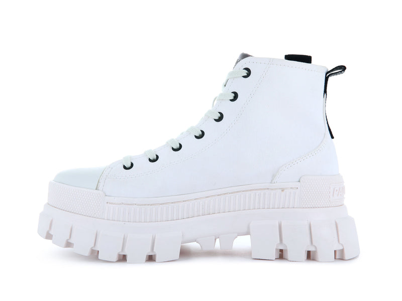 White Palladium Revolt Hi Tx Women's High Tops | USA  3478192-CO