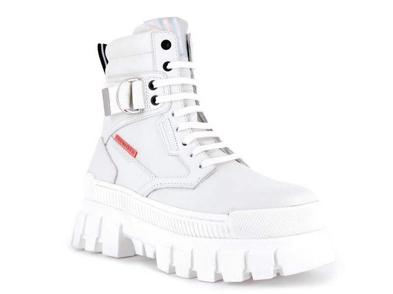 White Palladium Revolt Sport Ranger Women's High Tops | USA  1795643-IV