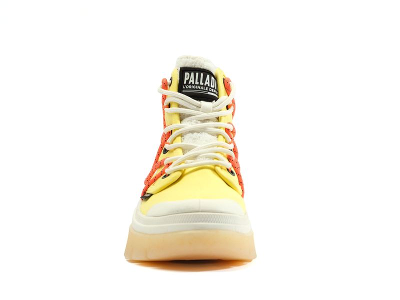 Yellow Palladium Pallawave Lace It Women's High Tops | USA  9780543-ES