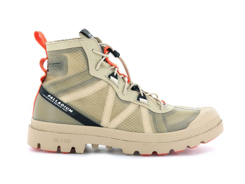 Beige Palladium Travel Lite+ Adventure Kids' Boots | USA 6210843-PR