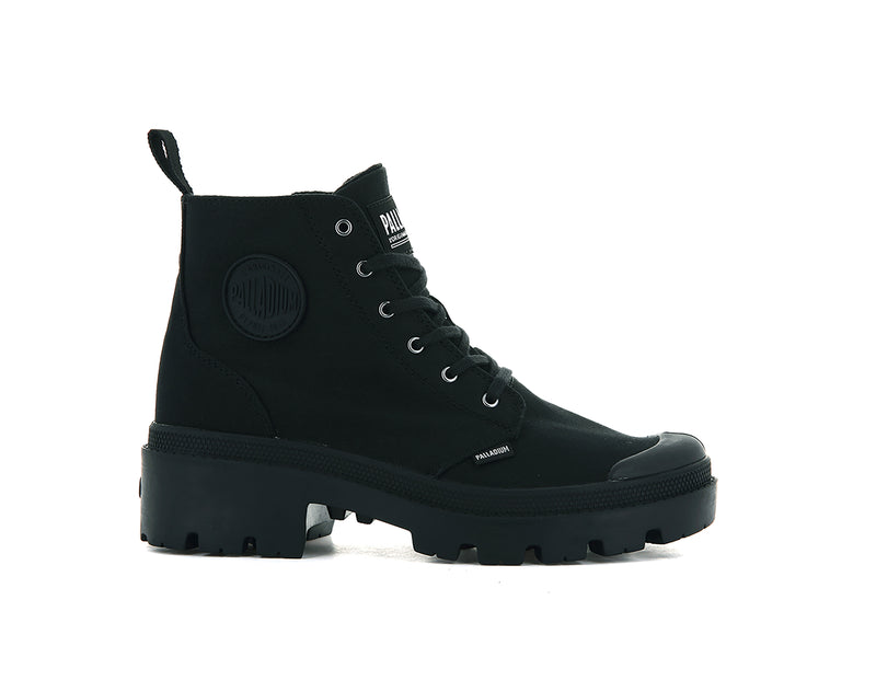 Black Palladium Pallabase Twill Women's Boots | USA 3682014-RO