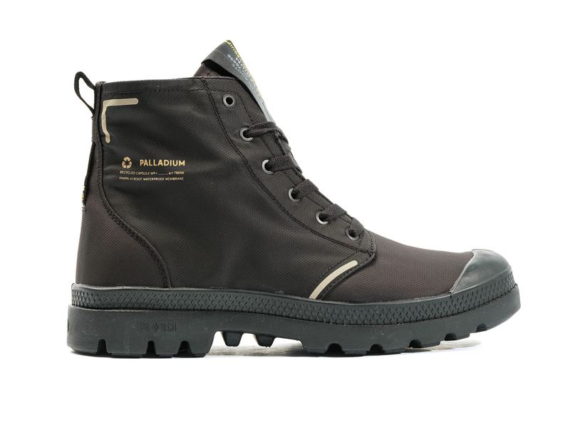 Black Palladium Pampa Lite+ Recycle Wp+ Men's High Tops | USA 8069273-ZD