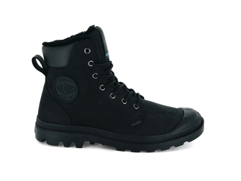 Black Palladium Pampa Sport Cuff Wps Men's Boots | USA 7548213-MV