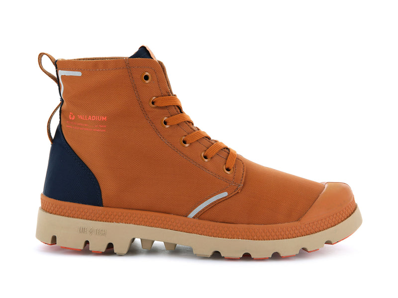 Brown/Indigo Palladium Pampa Lite+ Recycle Wp+ Kids' Boots | USA 0458793-JY