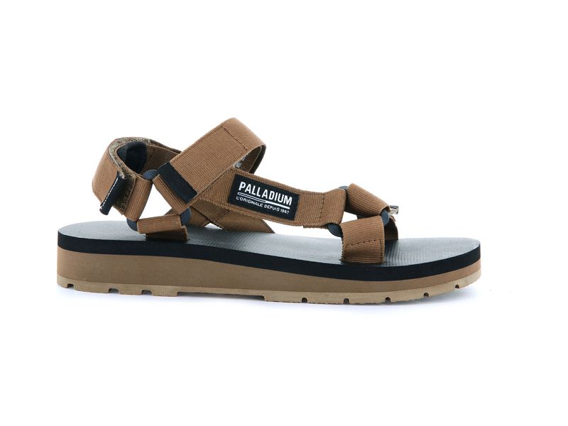 Brown Palladium Outdoorsy Urbanity Men's Sandals | USA 6193428-MB