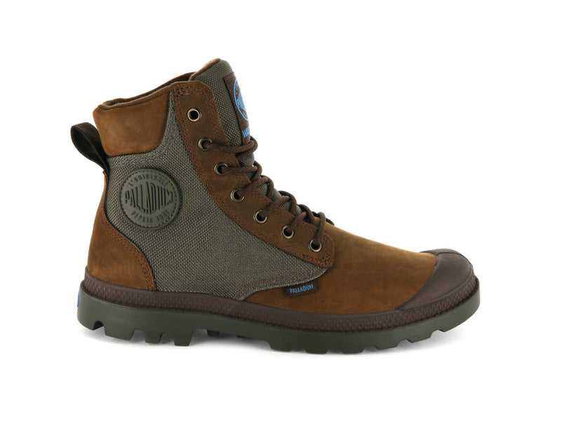 Brown Palladium Pampa Sport Cuff Wpn Men's High Tops | USA 2470619-KM