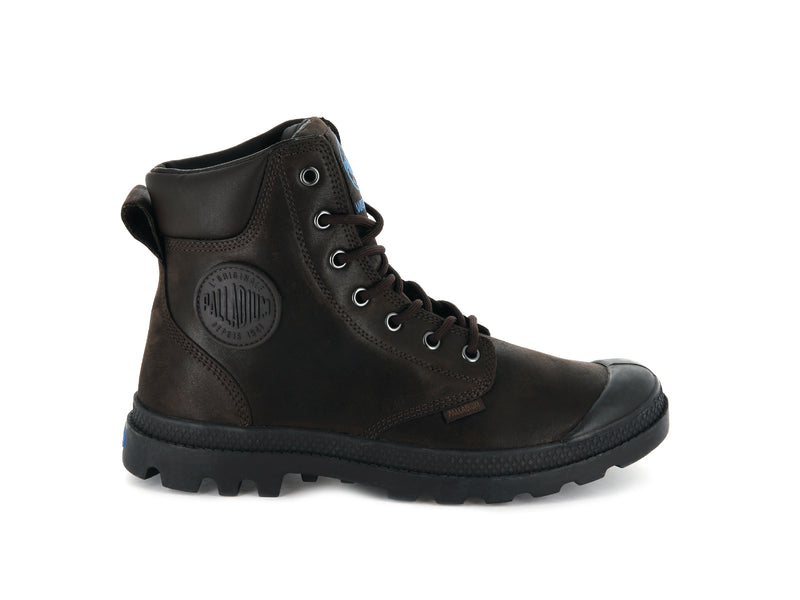 Chocolate Palladium Pampa Cuff Wp Lux Men's Boots | USA 8341705-ZS