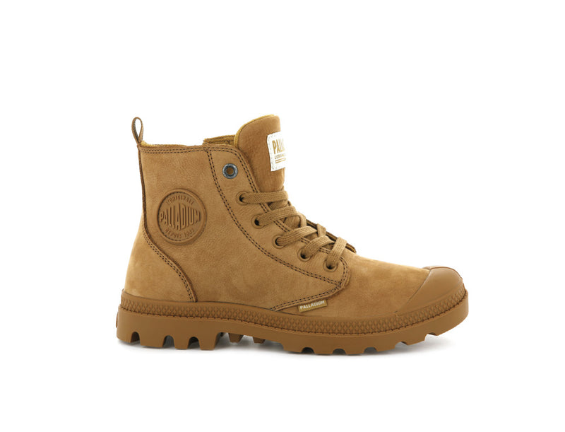 Gold Palladium Pampa Hi Zip Nubuck Women's Boots | USA 9340826-KT