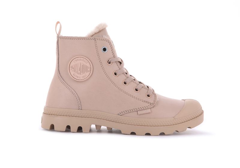 Light Rose Palladium Pampa Hi Zip Leather S Women's Boots | USA 0369124-LZ