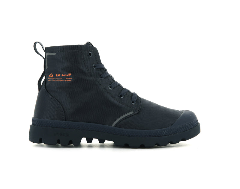 Navy Palladium Pampa Lite+ Recycle Wp+ Kids' Boots | USA 6875493-XM