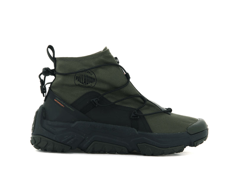 Olive Palladium Off-Grid Hi Zip Waterproof + Men's Low Tops | USA 1824057-EW